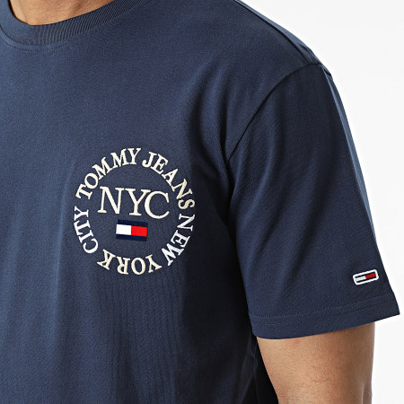 Tommy Jeans - Tee Shirt Timeless Circle 4008 Bleu Marine
