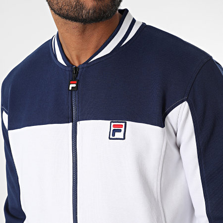 Fila Zigong FAM0168 Giacca con zip bianca e marina Ryses
