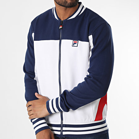 Fila Veste Zippee Zigong FAM0168 Blanc Bleu Marine LaBoutiqueOfficielle