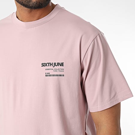 Sixth June - Camiseta oversize grande M22310VTS Rosa claro
