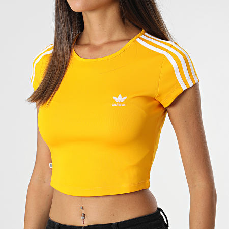 Adidas Originals - Tee Shirt Femme Crop HM6400 Orange