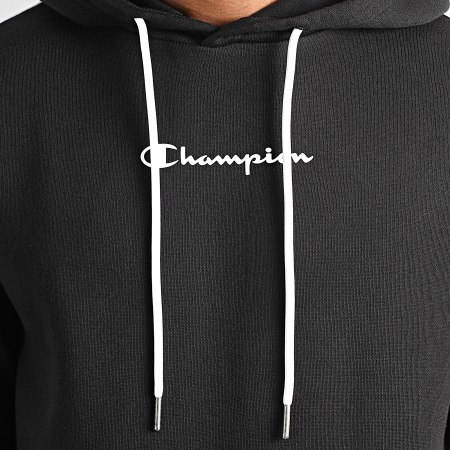 Champion - Gestreepte Hoodie 217829 Zwart