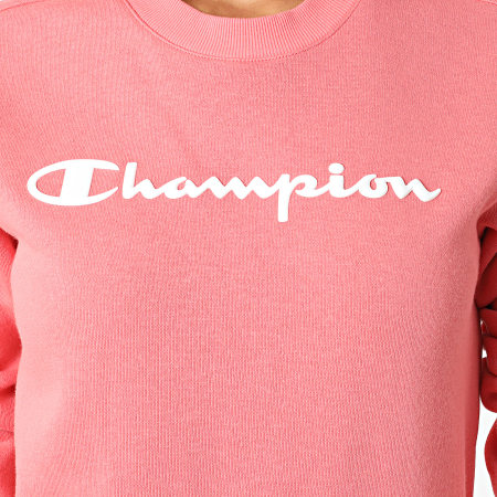 Champion - Sudadera de cuello redondo para mujer 115391 Rosa