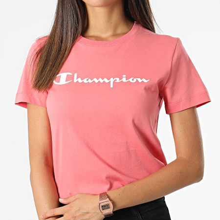 Champion - Tee Shirt Femme 115422 Rose