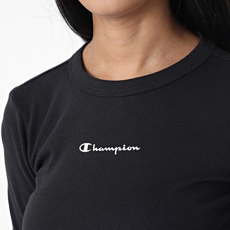 Champion - Maglietta a maniche lunghe da donna 115431 Nero