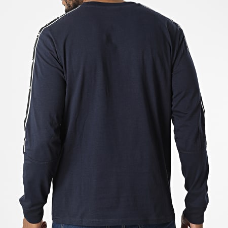 Champion Camiseta Manga Larga Con Rayas 217837 Azul Marino Ryses