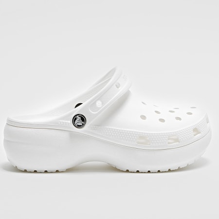 Crocs - Claquettes Femme Classic Platform Clog Blanc