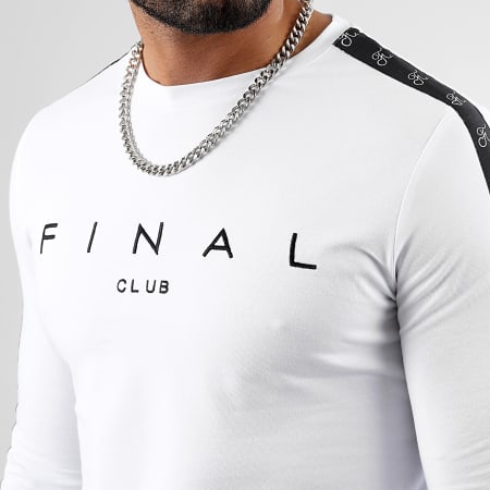Final Club - Premium Fit Logo Camiseta Manga Larga 1034 Blanco