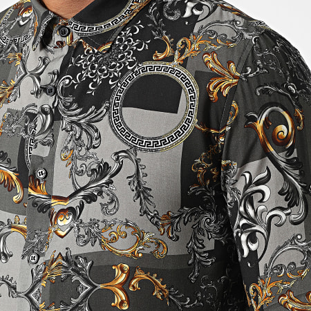 Frilivin - Camicia a maniche lunghe Renaissance grigio antracite