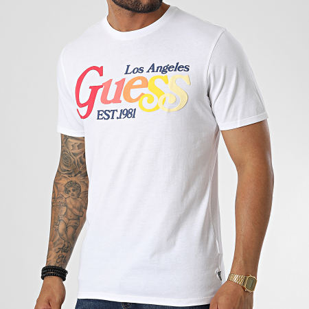 Guess - Camiseta M2YI07-K9RM1 Blanca