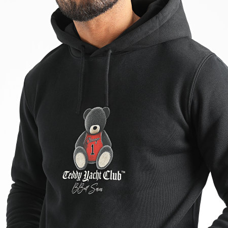 Teddy Yacht Club - Sudadera con capucha Chicago BBall Series Negra