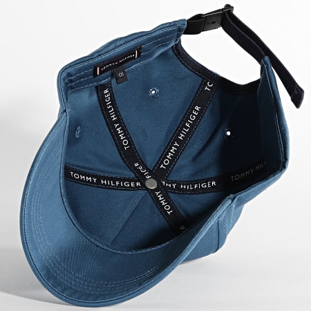 Casquette Tommy Hilfiger en coton organique bleu marine avec logo