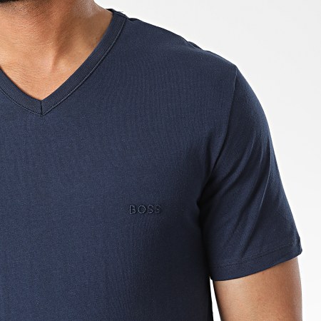 BOSS - Lot De 3 Tee Shirts Classic 50475285 Noir Bleu Marine Gris Anthracite Chiné