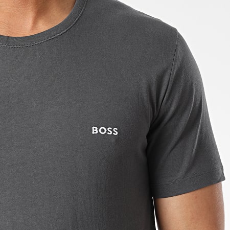 BOSS - Lot De 3 Tee Shirts Classic 50475284 Blanc Gris Anthracite Bleu Marine