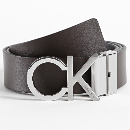 Calvin Klein - Ceinture Réversible Adjustable CK Metal 9644 Noir Marron