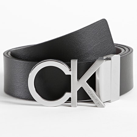 Calvin Klein - Cintura regolabile reversibile CK Metal 9644 Nero Marrone