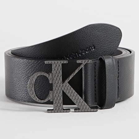 Calvin Klein - Cinturón Mono Hardware Textura 9882 Negro