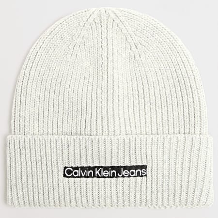 Calvin Klein - Gorro con parche institucional 9895 Gris jaspeado