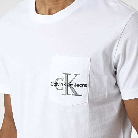 Calvin Klein - Tee Shirt Poche 0856 Blanc