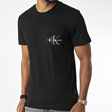 Calvin Klein Jeans - Tee Shirt Poche 0856 Noir