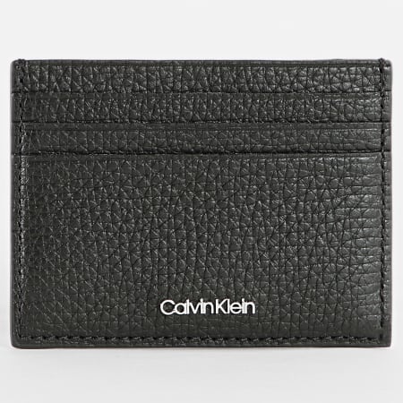 Calvin Klein - Custodia per carte di credito Minimalism 9613 Nero
