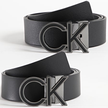 Calvin Klein - Cinturón Reversible Ajustable Incrustación Metálica 9750 Negro