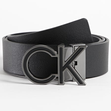 Calvin Klein - Cinturón Reversible Ajustable Incrustación Metálica 9750 Negro