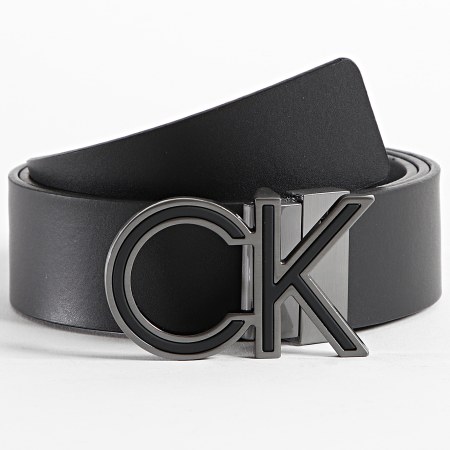 Calvin Klein - Cintura reversibile regolabile con intarsi in metallo 9750 Nero