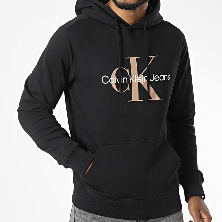 Calvin Klein - Sudadera con capucha Seasonal Monogram 0805 Negro