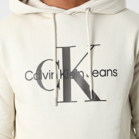 Calvin Klein - Sweat Capuche Seasonal Monogram 0805 Beige
