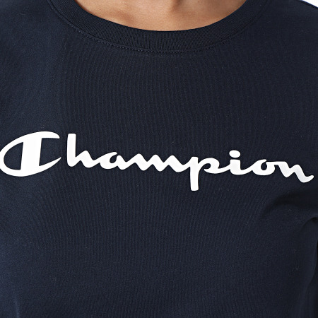 Champion - Tee Shirt Femme 115422 Bleu Marine