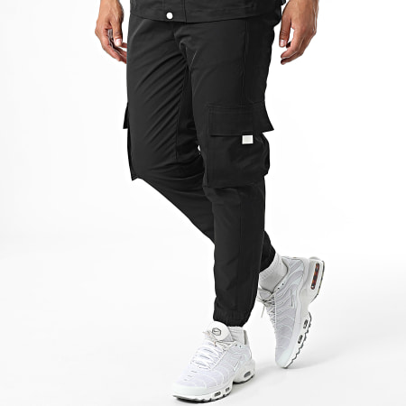 Frilivin - Set giacca con cappuccio e pantaloni da jogging nero