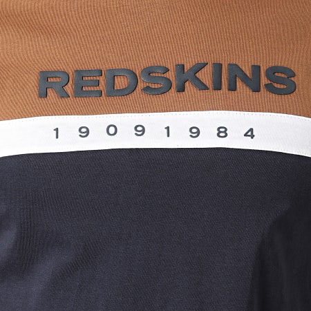 Redskins - Dina Calder Tee Shirt Blu navy Cammello