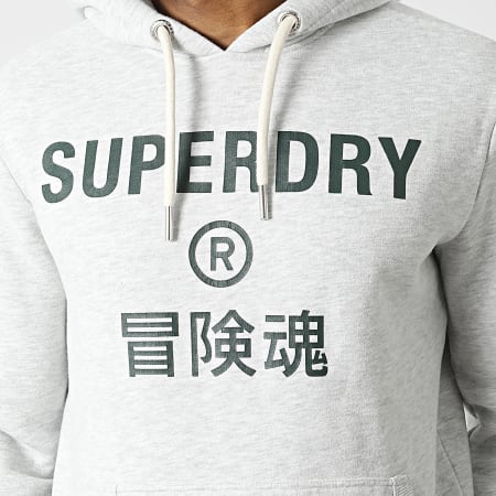 Superdry - Sweat Capuche M2011828B Gris Chiné