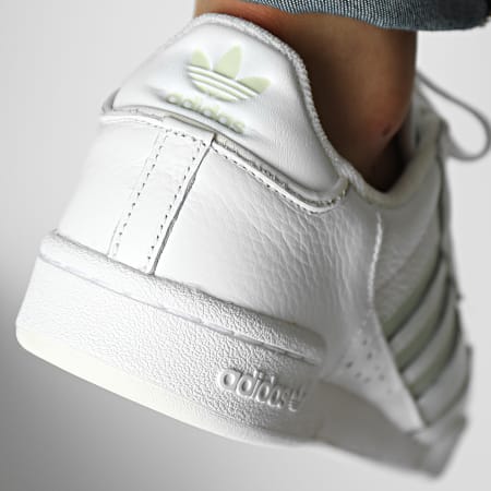 Adidas Originals - Baskets Continental 80 Stripes GX1914 Cloud White Light Green Off White