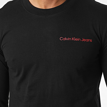 Calvin Klein - Tee Shirt Manches Longues 2345 Noir