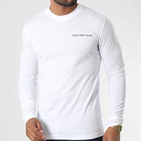 Calvin Klein - Tee Shirt Manches Longues 2345 Blanc