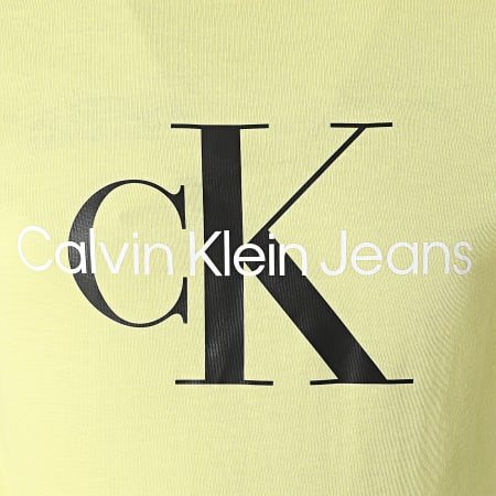 Calvin Klein - Tee Shirt Enfant Monogram Logo 0267 Jaune