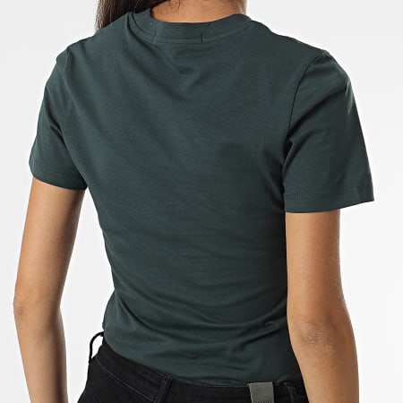 Calvin Klein - Slim Camiseta Mujer 0478 Verde
