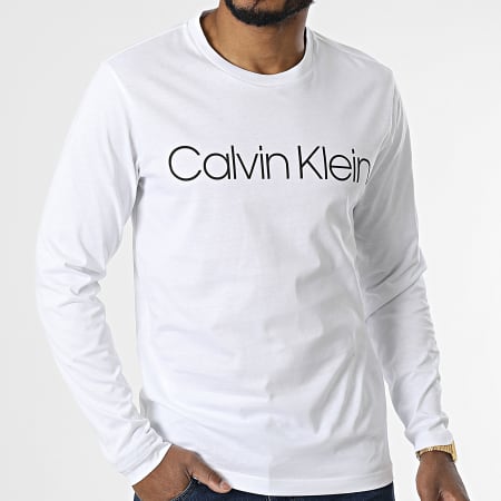Calvin Klein - Maglietta a maniche lunghe 4690 Bianco