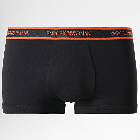 Emporio Armani - Lot De 3 Boxers 111357 2F717 Noir Orange