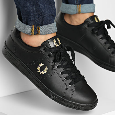 【FRED PERRY】B721 LEATHER R6740 Fred Perry - Baskets B721 Leather Black