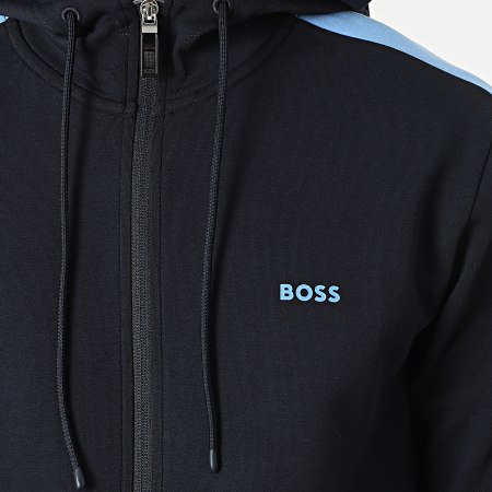 BOSS - Conjunto de chaqueta con capucha y cremallera y pantalón de jogging 50477193 Azul marino