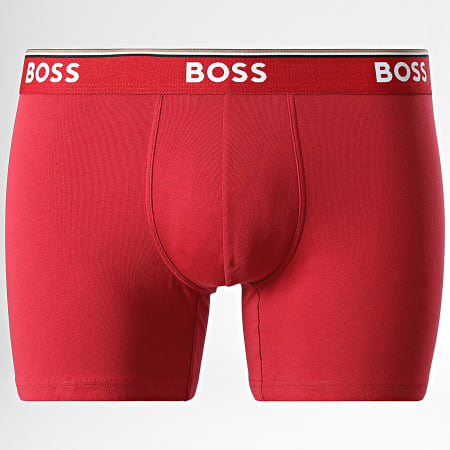 BOSS - Set di 3 boxer 50475282 Blu Rosso Nero