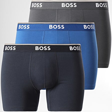 BOSS By Hugo Boss - Lot De 3 Boxers 50475282 Bleu Noir Gris