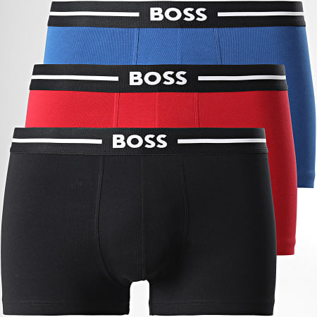 BOSS By Hugo Boss - Lot De 3 Boxers 50479265 Bleu Rouge Noir