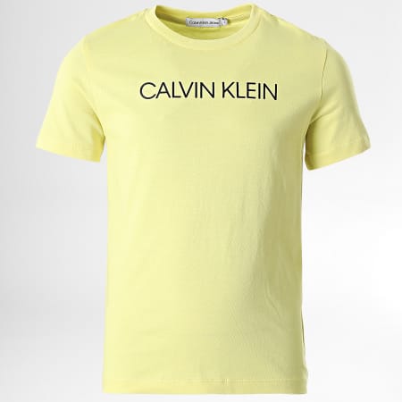Calvin Klein - Tee Shirt Enfant Institutional 0297 Jaune