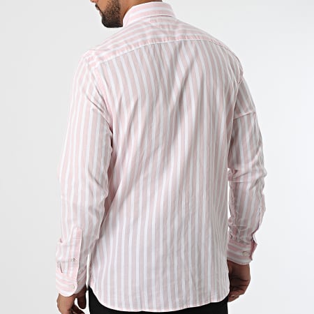 Tommy Hilfiger - Chemise Manches Longues Combo Stripe 6398 Rose