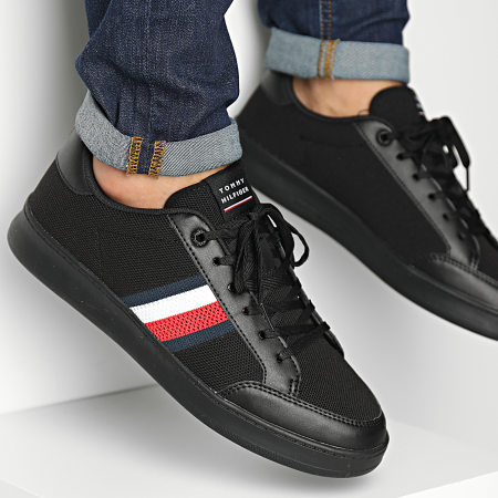 Tommy Hilfiger - Retro Cupsole Knit Mix Stripes 4038 Sneakers bianche