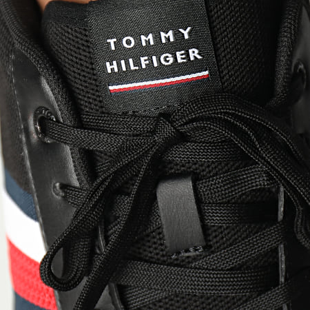 Tommy Hilfiger - Baskets Retro Cupsole Knit Mix Stripes 4038 White